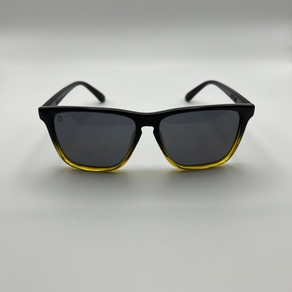 Knockaround Fast Lanes Sunglasses Black Fade To Brown Polarized Used
